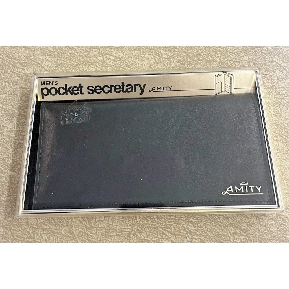 Vintage Amity Wallet Notepad Billfold NEW Deadstock Beechcraft Notepad & Pen Set